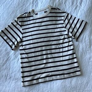citizens of humanity goldie tee in azure stripe